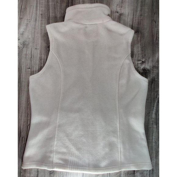 Womens Columbia Zipped Pocket Fleece Vest size L,‎ Ivory - Picture 2 of 8